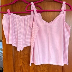 Pink Striped Sleepwear Set